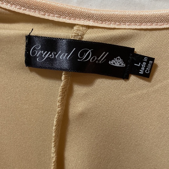 “Crystal Doll” women’s sequin cocktail bodycon dress with a low back. Size Large - Picture 5 of 7